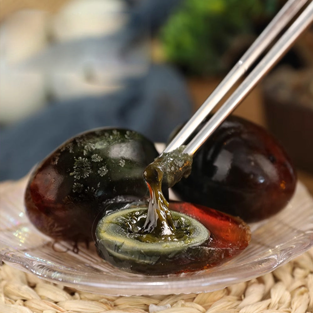 Yummy Preserved Century Eggs - 4 Pieces, 220g