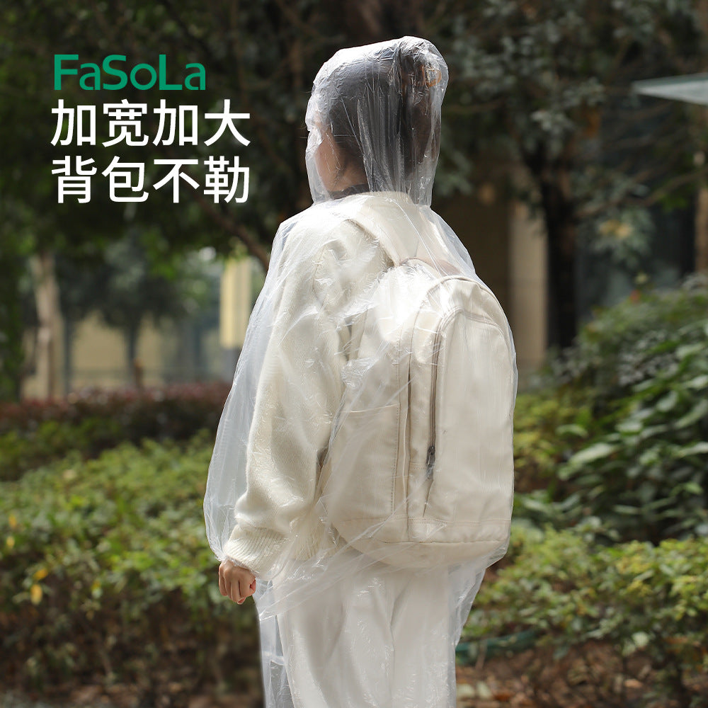 FaSoLa-Disposable-Portable-Raincoat---White,-5-Pack-1