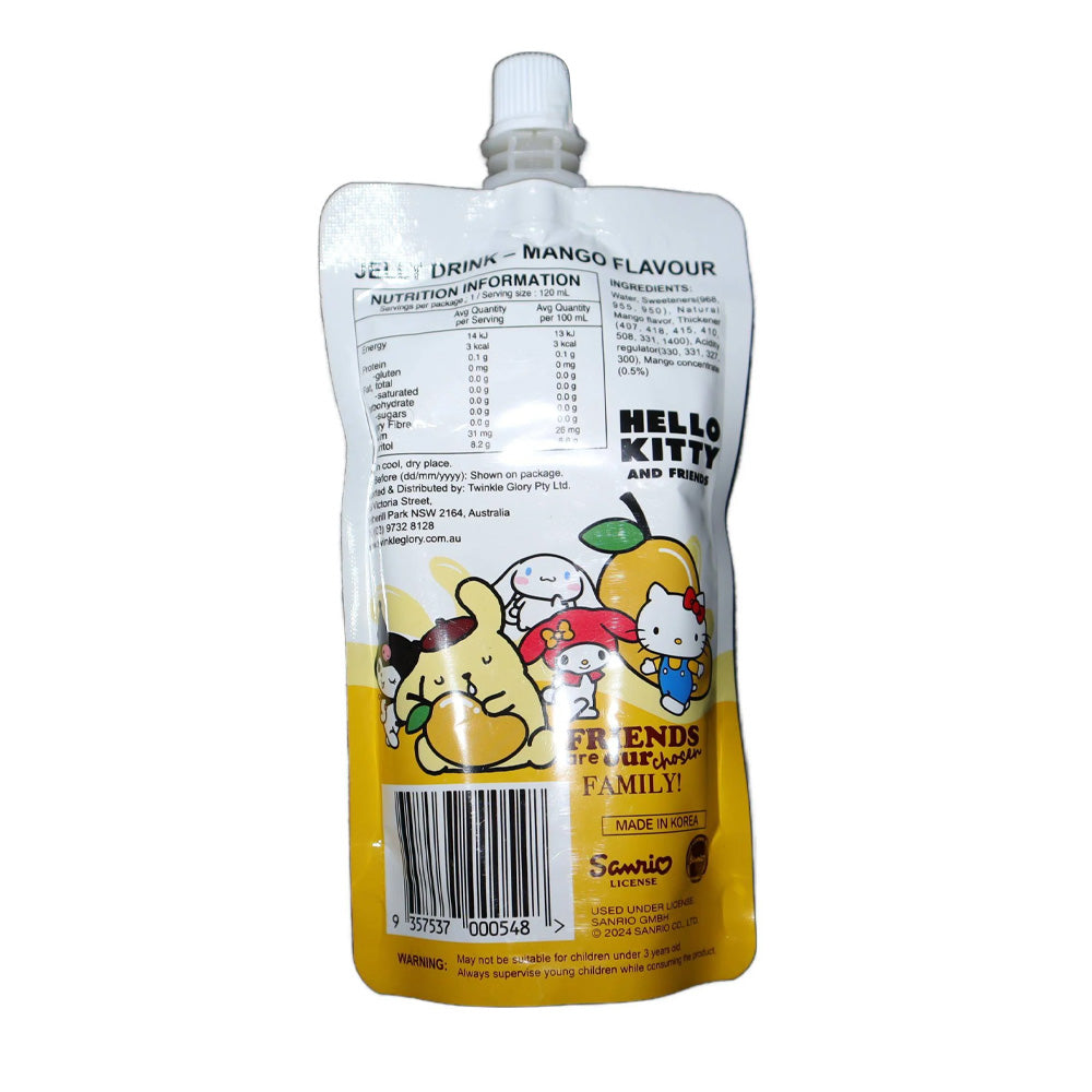 Twinkle-Glory-Hello-Kitty-&-Friends-Zero-Sugar-Squeezable-Jelly-Drink-–-Mango-Flavour-120-ml-×-10-Pouches-2