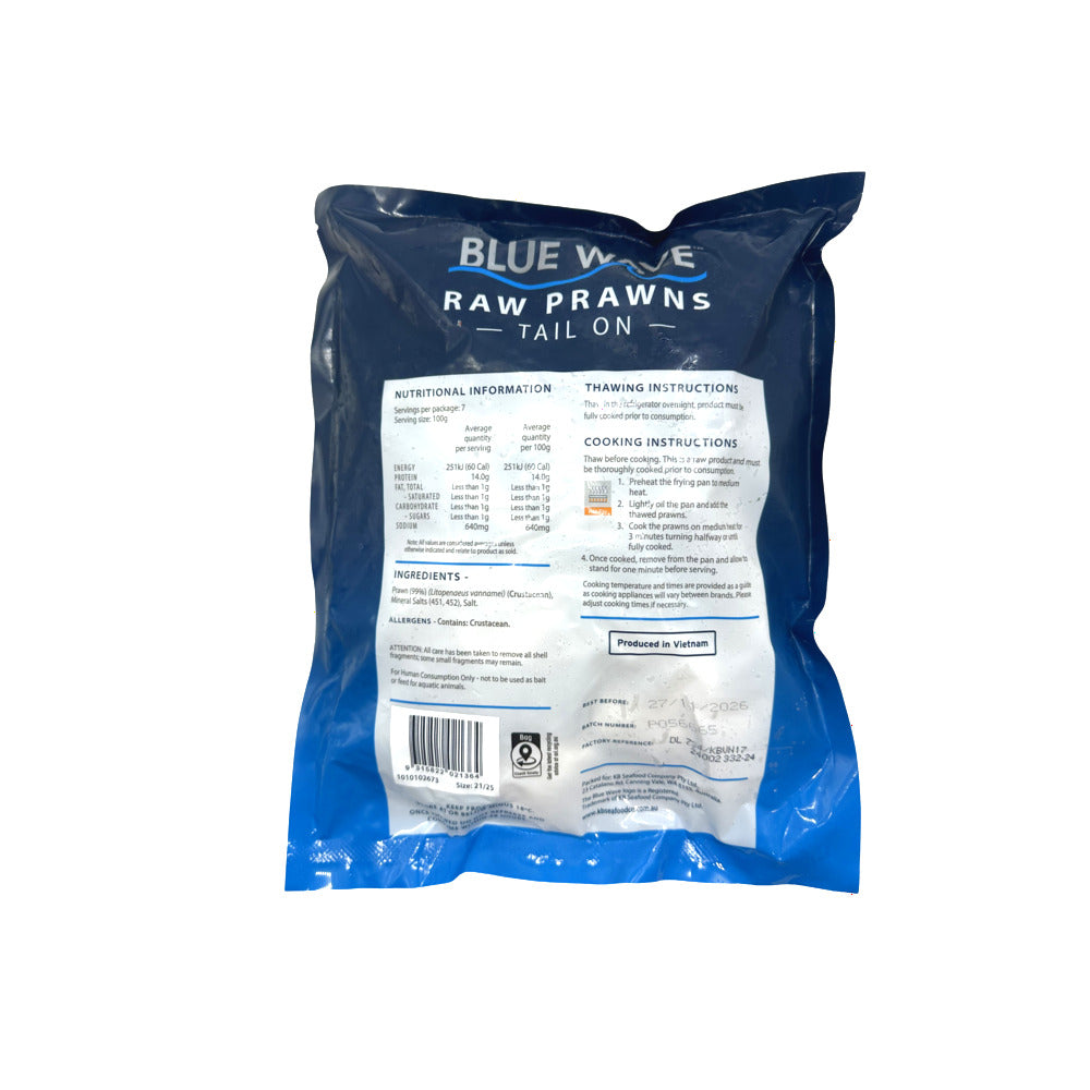 Blue-Wave-Raw-Prawns-Tail-On-Size-21/25---700g-1