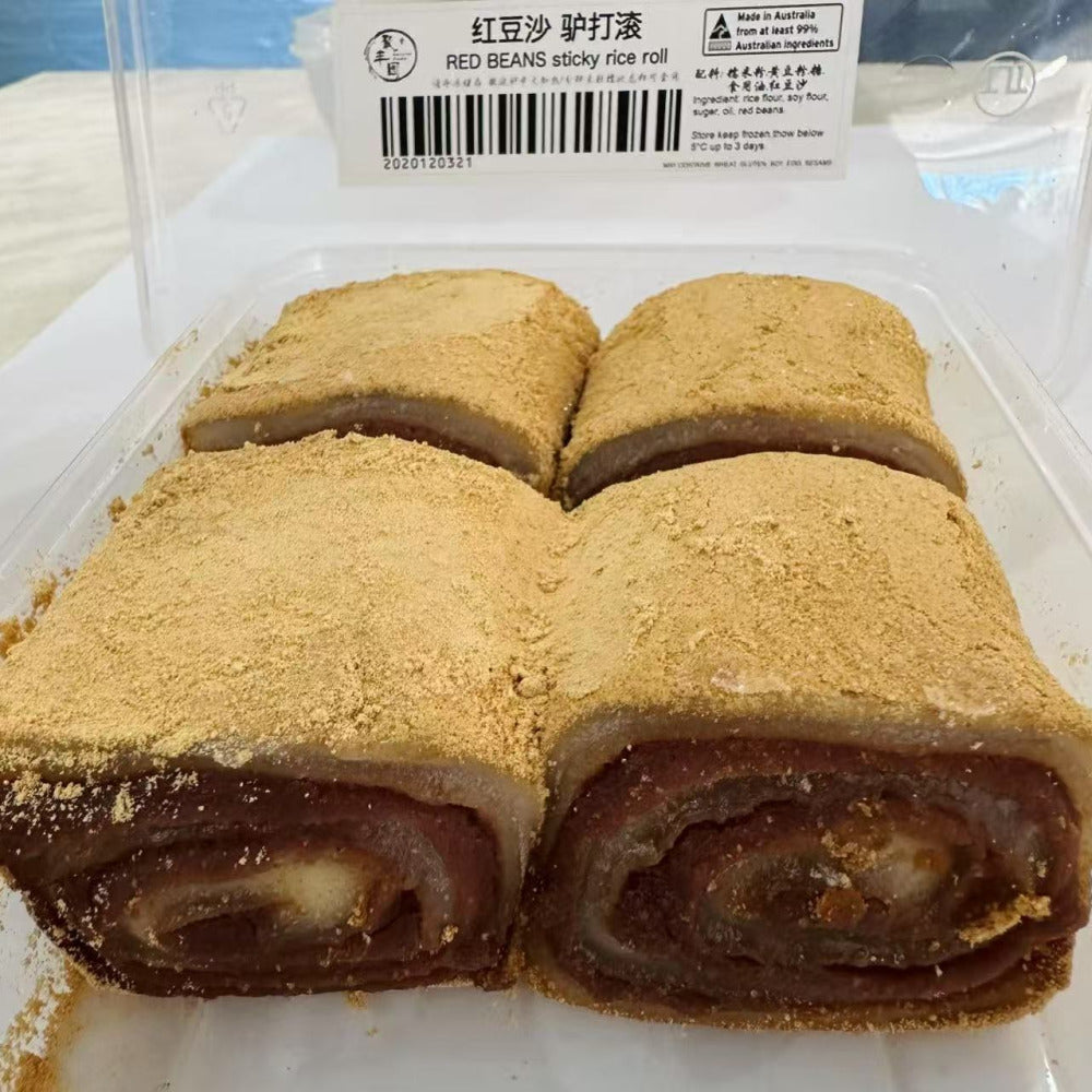 Jufengyuan-Red-Bean-Glutinous-Rice-Rolls-(Rolling-Donkey)-300g-–-Traditional-Beijing-Sticky-Rice-Dessert-2