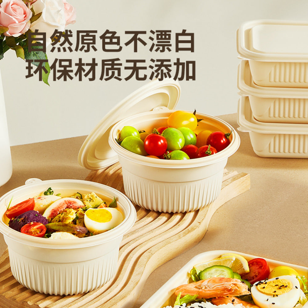 Cooker-King-Corn-Starch-Rectangular-Food-Containers-with-Lids-750-ml-–-Pack-of-20-(Microwave-Safe)---Takeaway-&-Meal-Prep-Containers-2