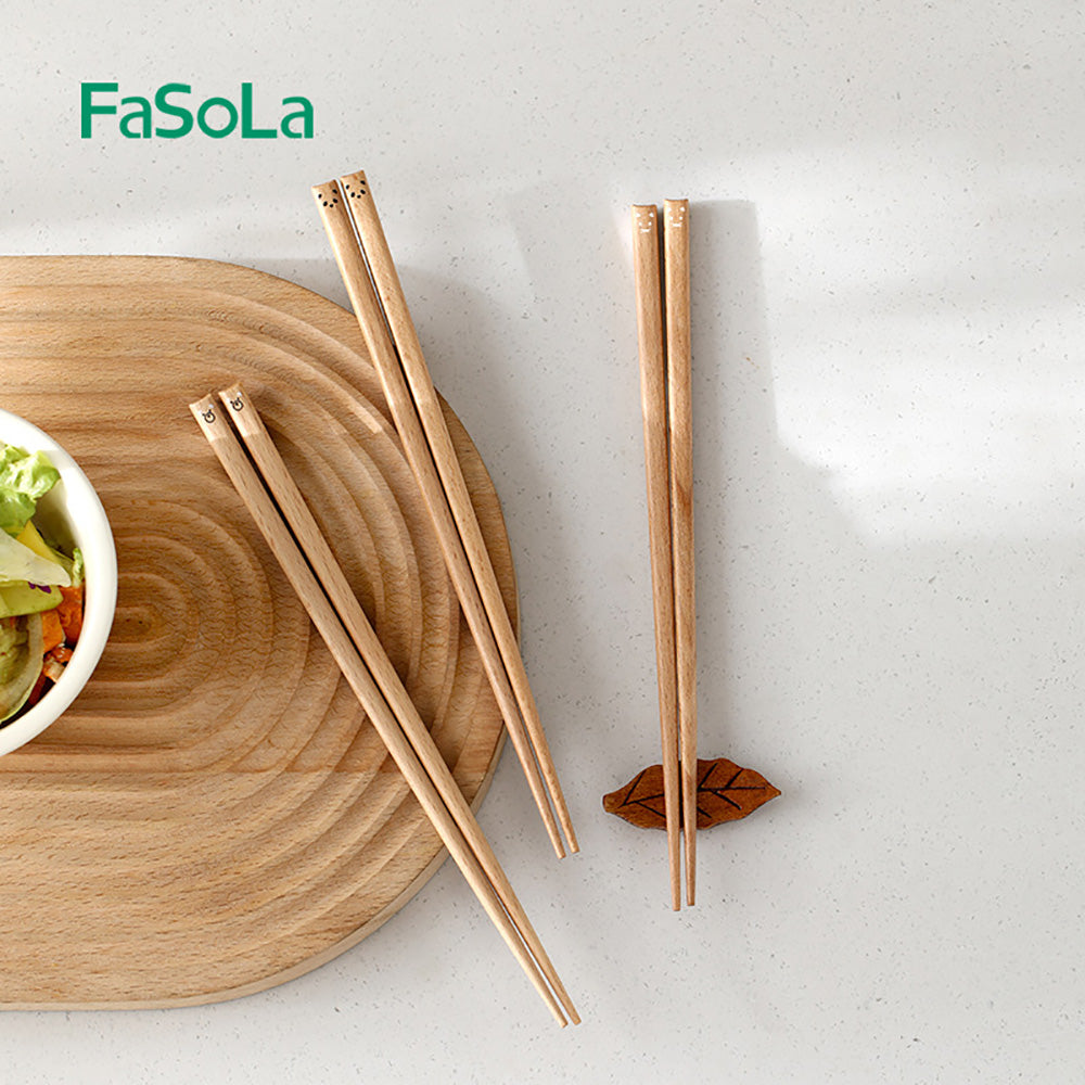 FaSoLa-Cartoon-Wooden-Chopsticks---Bear-Design,-1-Pair-1