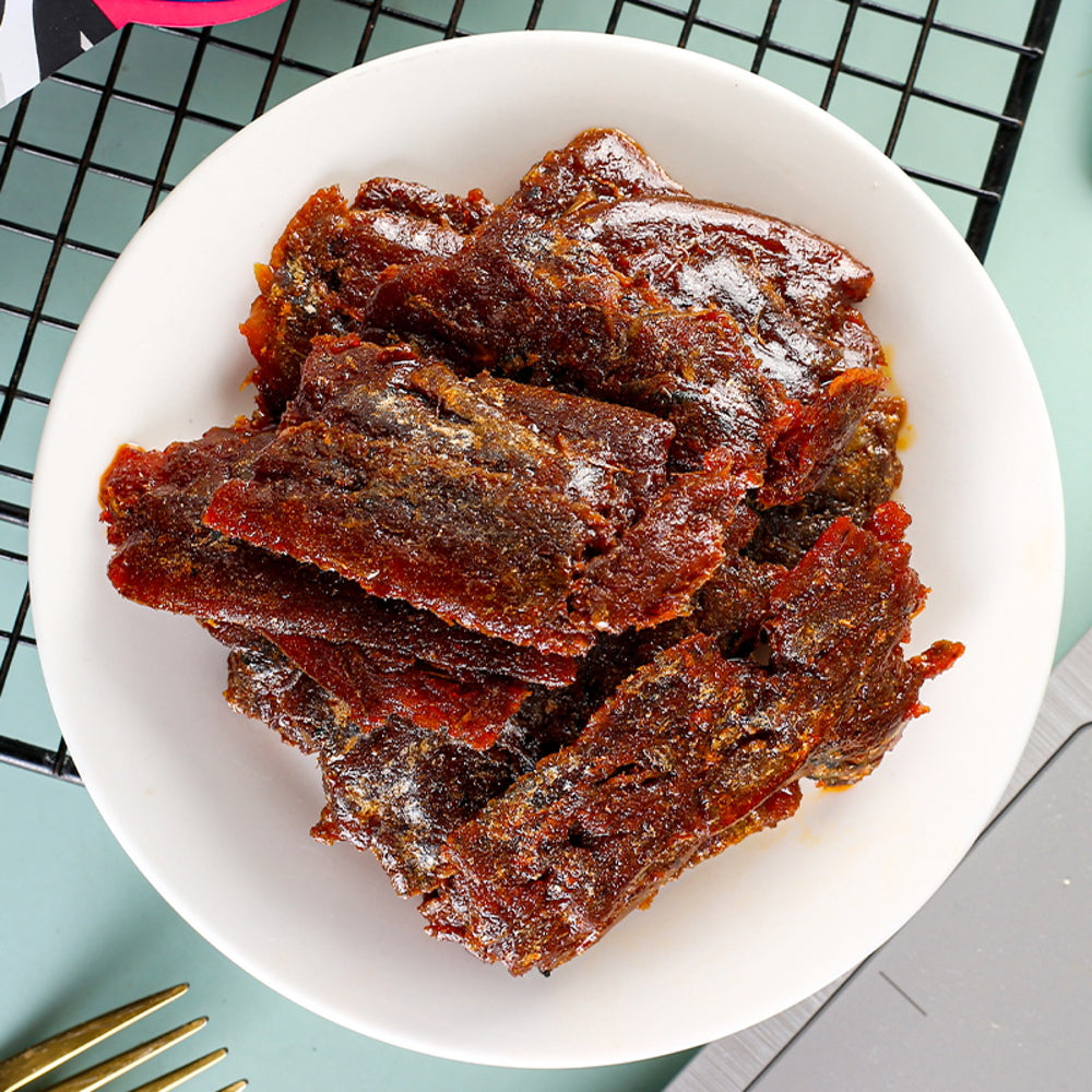 Mengdazui-Hand-Torn-Ribbonfish-Snack-–-Barbecue-Flavor-80g---BBQ-Fish-Jerky-2