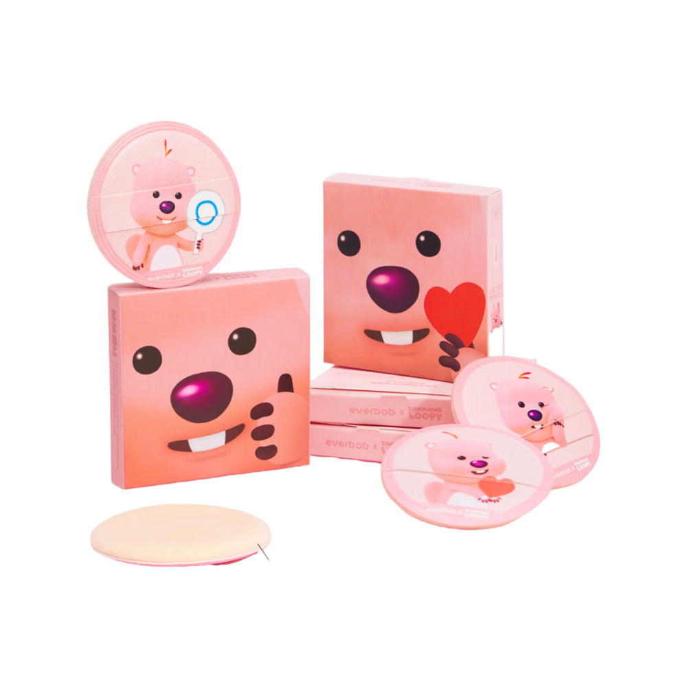 Everbab x Loopy Collaboration Fluffy Powder Puff-1