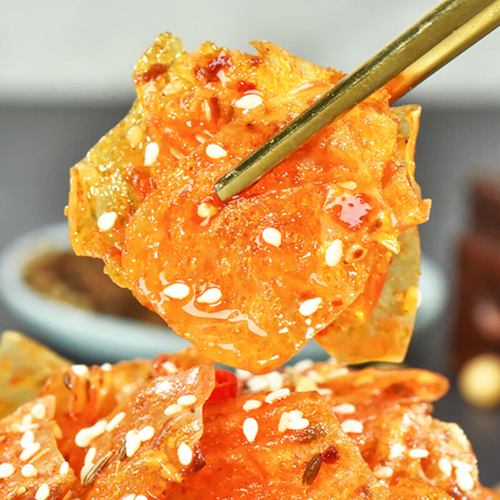 Wulama-Spicy-Tofu-Skin---Mild-Numbing-and-Spicy-Flavor,-220g-1