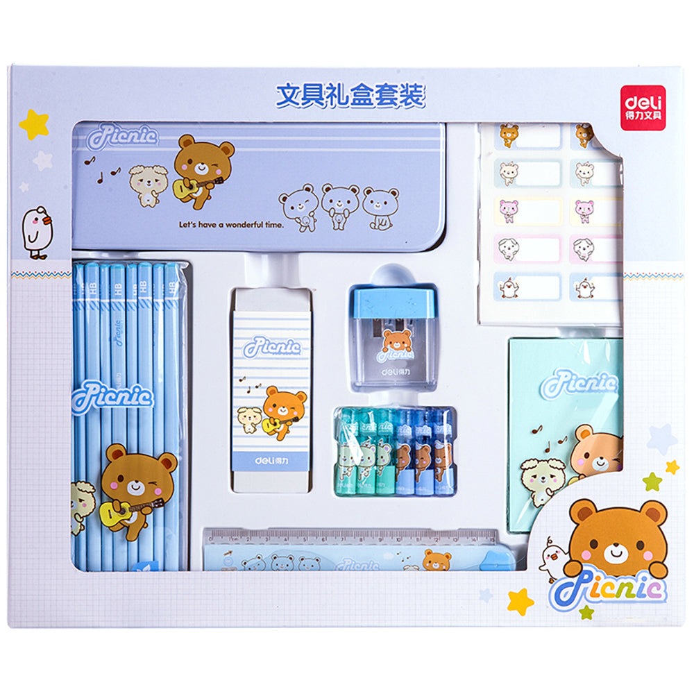 Deli-Stationery-Gift-Set-(Blue)-1