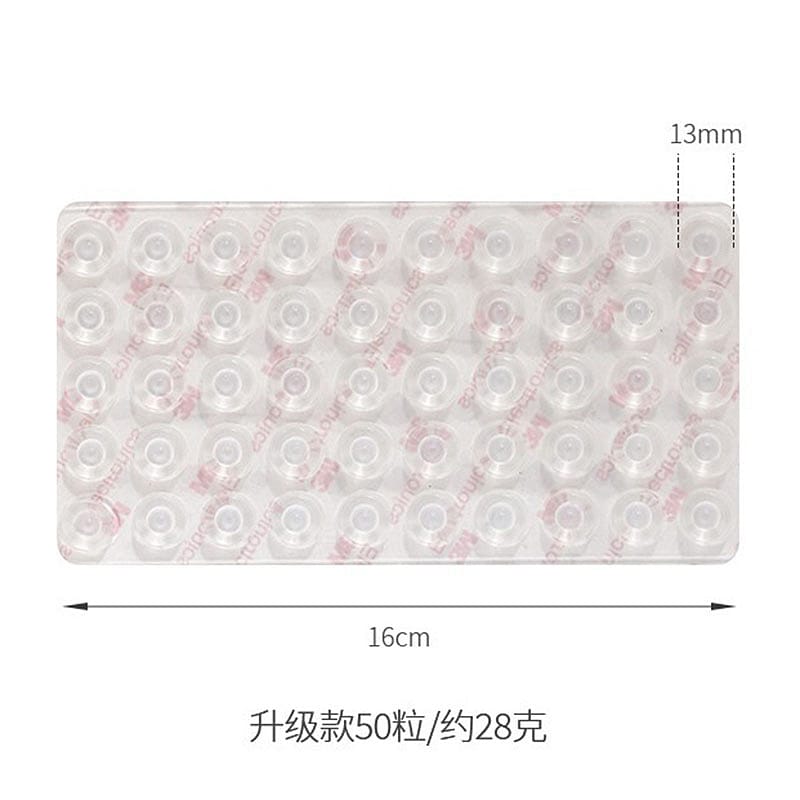 FaSoLa-Transparent-Silicone-Bumper-Pads---50-Pieces,-13*5.5mm-1