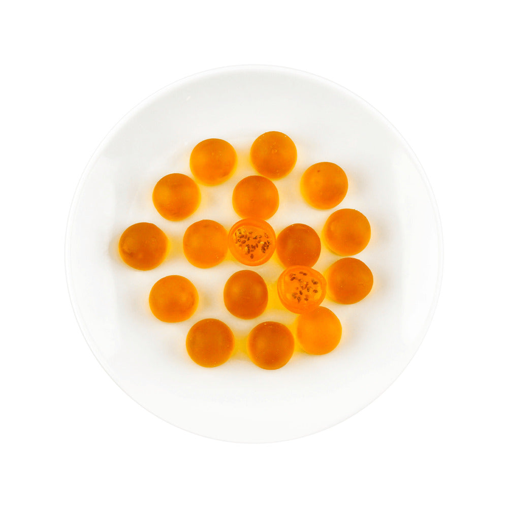 Orion-Fruity-Core-Passion-Fruit-Gummies-70g-–-Soft-Candy-with-50%-Real-Juice-&-Chia-Seeds-2