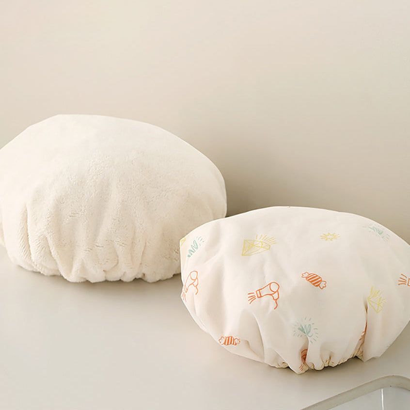 FaSoLa Two-in-One Shower Cap - Beige