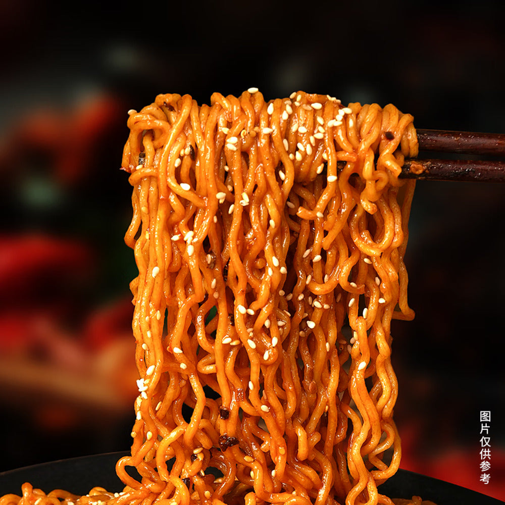 Jinmailang-“1.5-Bag”-Sesame-Hot-Chicken-Dry-Stir-Fry-Instant-Noodles-–-132g-x-5-Packs-2