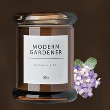 Modern Gardener Series Postbox Scented Candle - Marine & Hibiscus