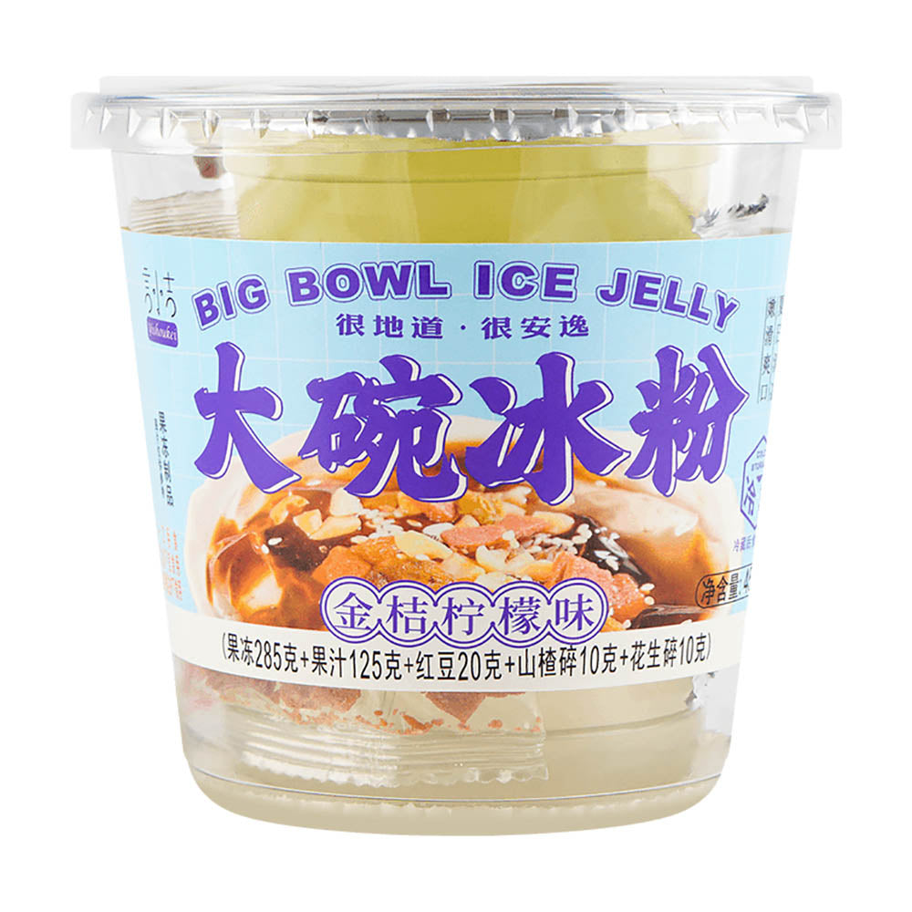 Yishoukei-Big-Bowl-Ice-Jelly,-Kumquat-Lemon-Flavor,-450g-1