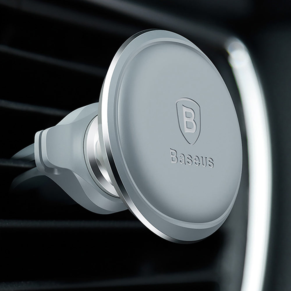 Baseus-Magnetic-Car-Mount-Holder---Air-Vent,-Silver,-International-Version-1