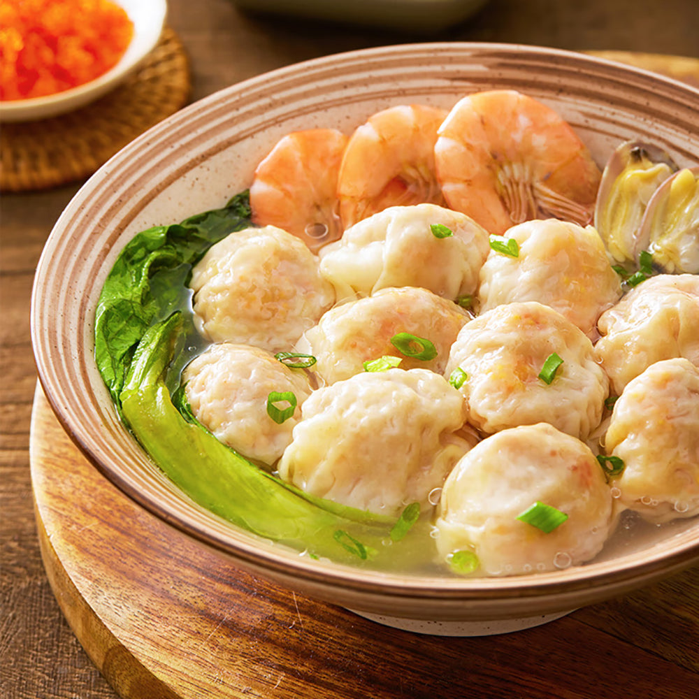 Yi-Xun-Yi-Wei-Frozen-Shrimp-Wontons-with-Flying-Fish-Roe-157.5g---Tobiko-Shrimp-Wontons-2