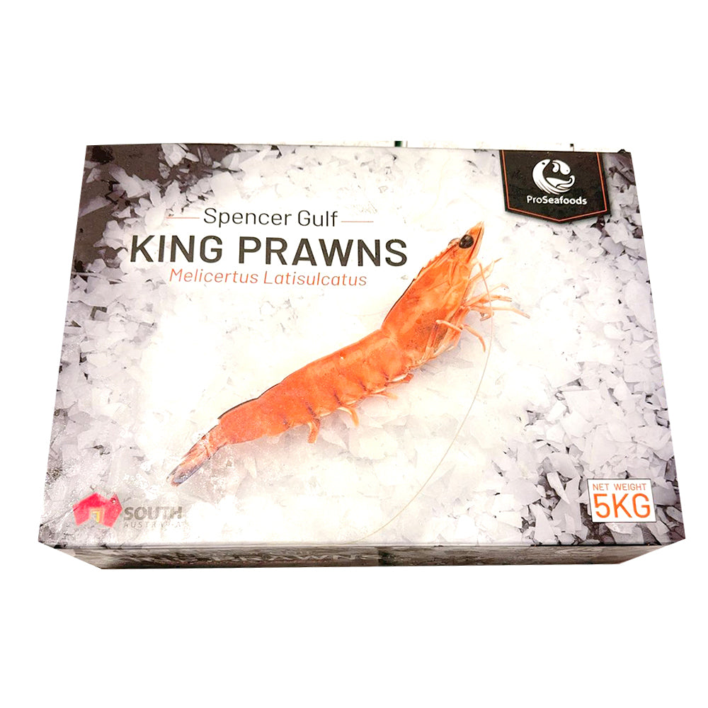 Kingfield-Frozen-Blue-Tail-King-Prawns-(Raw)---Size-M/L,-1kg -1