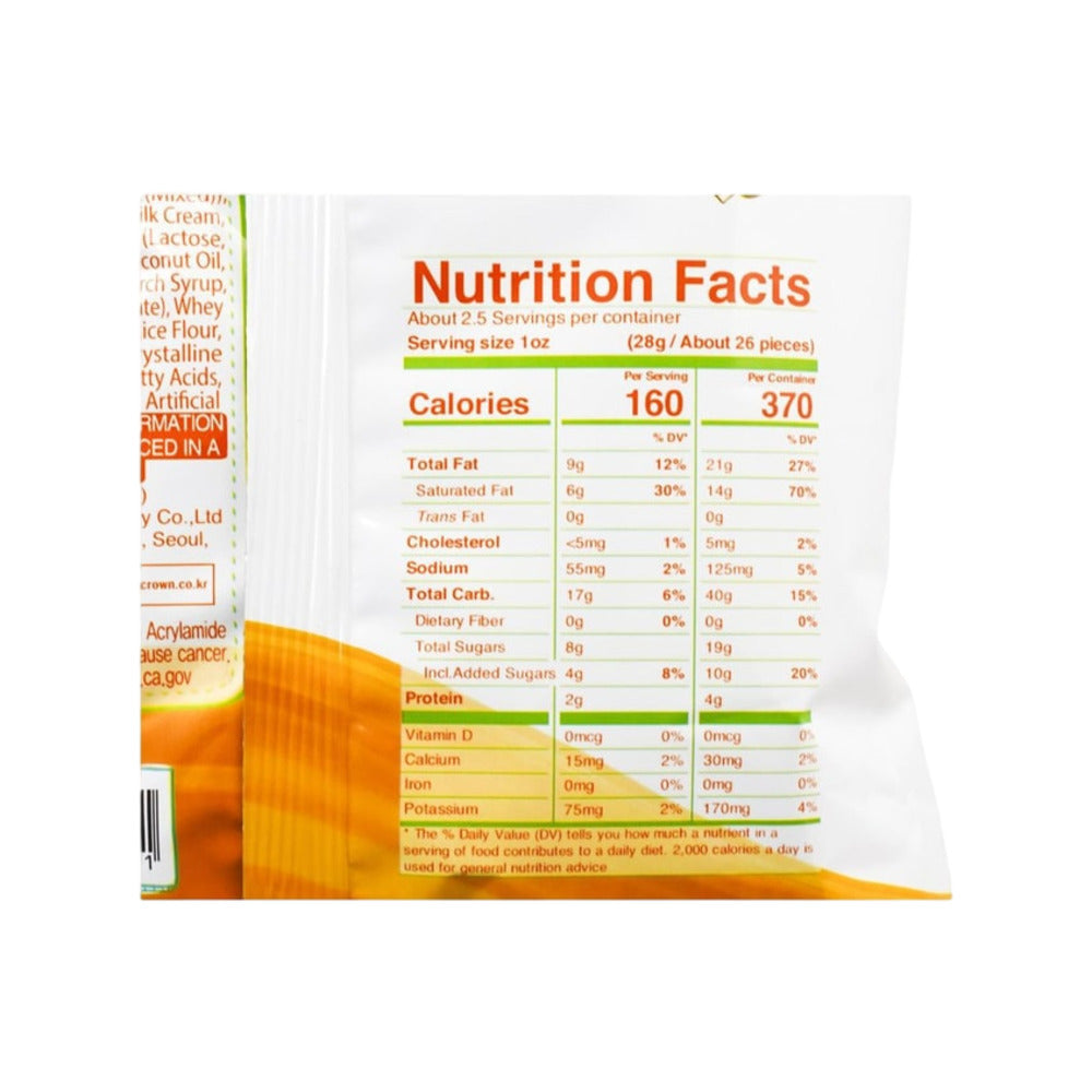 Crown-Puffed-Corn-Sticks-–-Cream-Cheese-Flavor-110g---Korean-Corn-Cheese-Snack-2