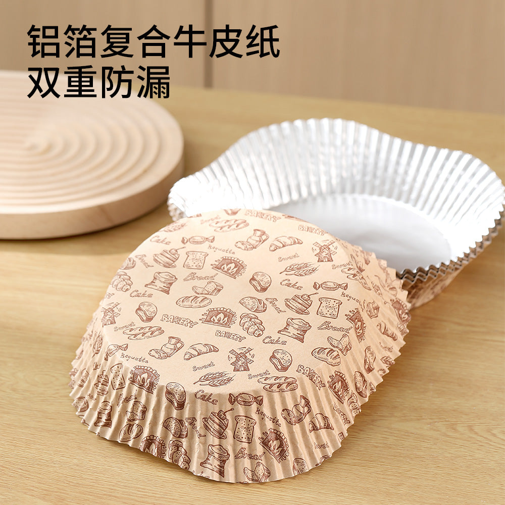 Fasola-Oil-Proof-Paper-Baking-Cups---Round,-Natural-Wood-Color,-8.5*3cm,-50-Pieces-1