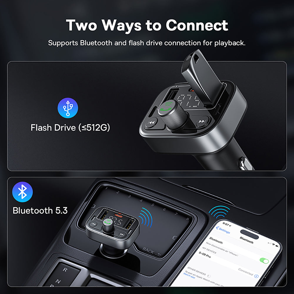 Baseus-S09-Pro-Bluetooth-Car-FM-Transmitter---Starry-Black-1