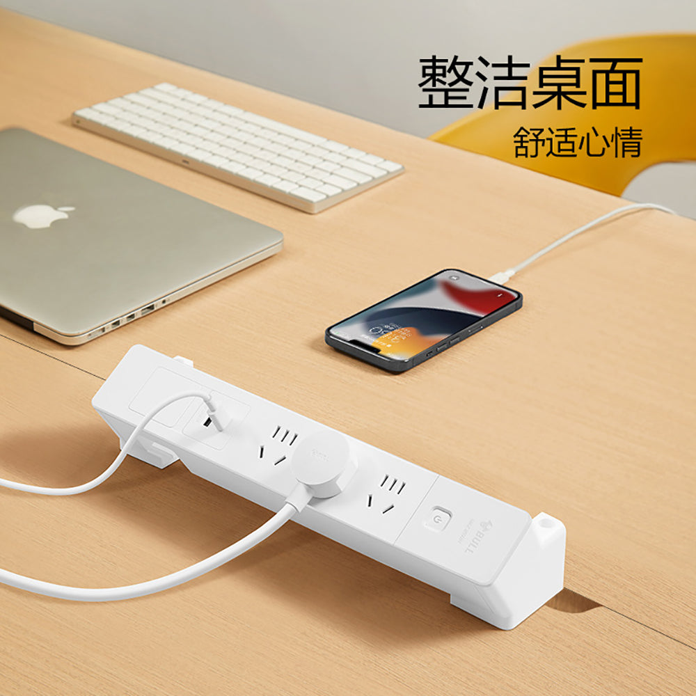 Bull-Brand-Clamp-On-Desk-Power-Strip-with-5-Sockets,-3-Plug-Slots-and-2-USB-Ports-1