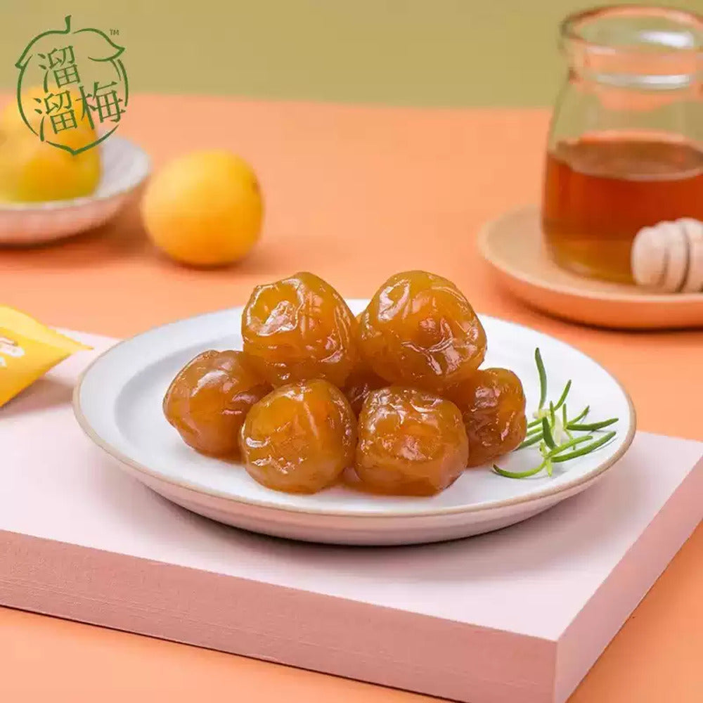 Liuliumei-Honey-Green-Plums-60g---Chewy-Preserved-Plum-Snack-2