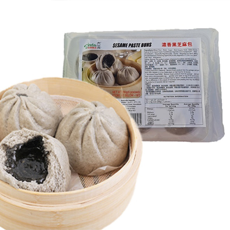 Sinda-Frozen-Black-Sesame-Buns---6pcs,-390g-1