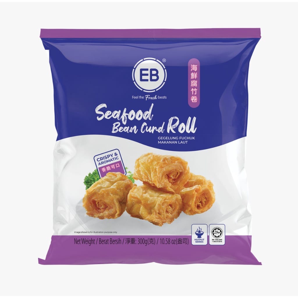 [Frozen]-EB-Seafood-Tofu-Skin-Roll-300g-1