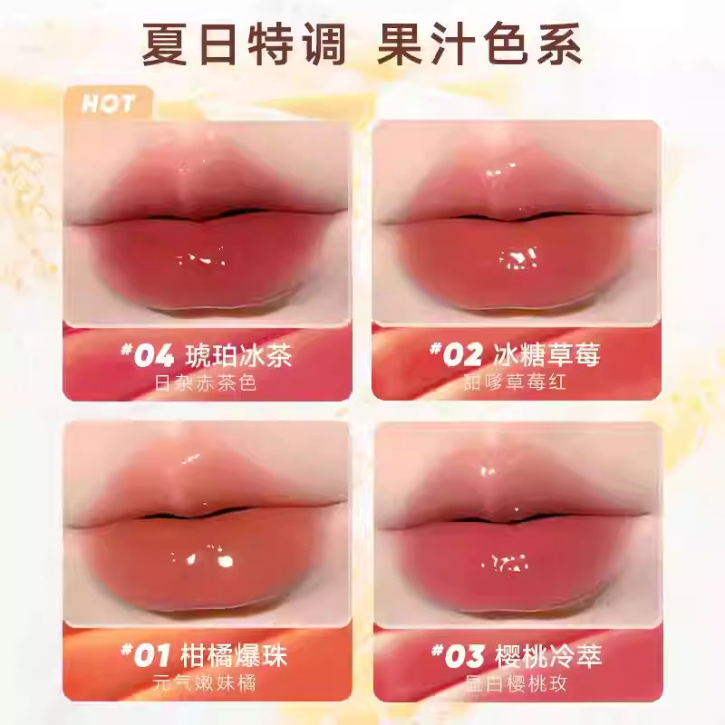 Judydoll-Orange-Duo-Mirror-Shine-Lip-Gloss-#03-Rose-Cherry-Blossom-1