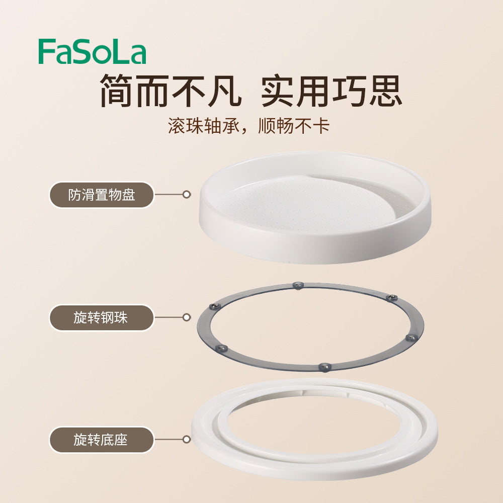 FaSoLa-Rotating-Storage-Rack---White,-Small,-25cm-Diameter-1