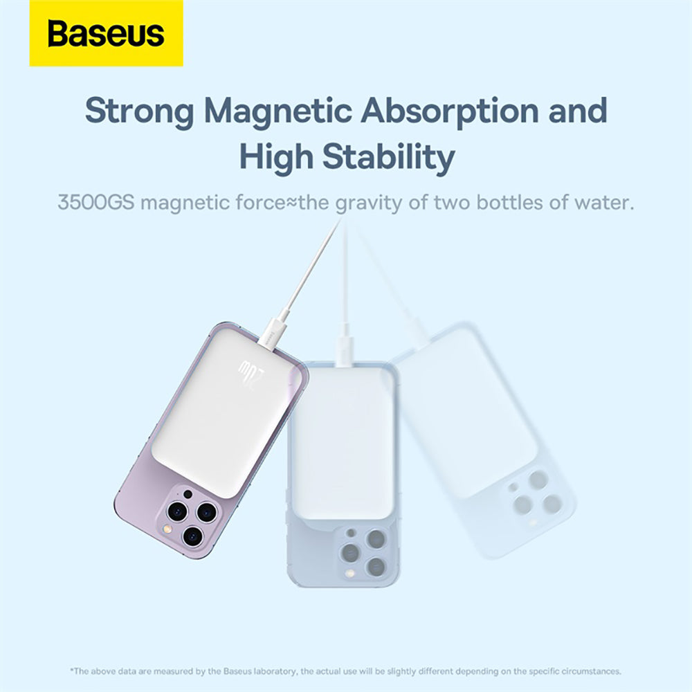 Baseus-Magnetic-Mini-Wireless-Fast-Charge-Power-Bank-10000mAh-20W---Starlight-White-1