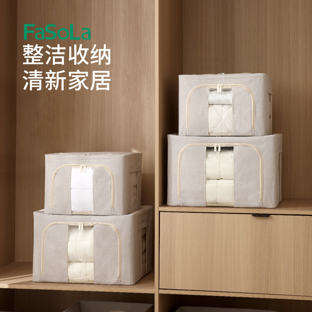 FaSoLa-Foldable-Storage-Box---Grey,-66L-1