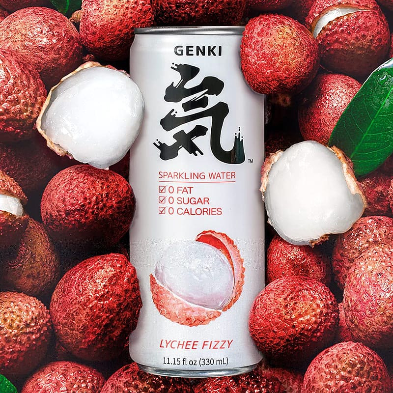 Genki-Forest-Lychee-Flavored-Sparkling-Water---330ml,-6-Pack-1