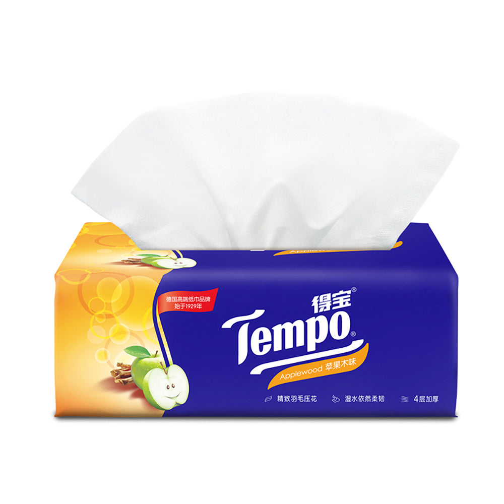 Tempo-Soft-Draw-Tissue-Paper-with-Cedar-Fruit-Scent,-90-Sheets,-4-Packs-1