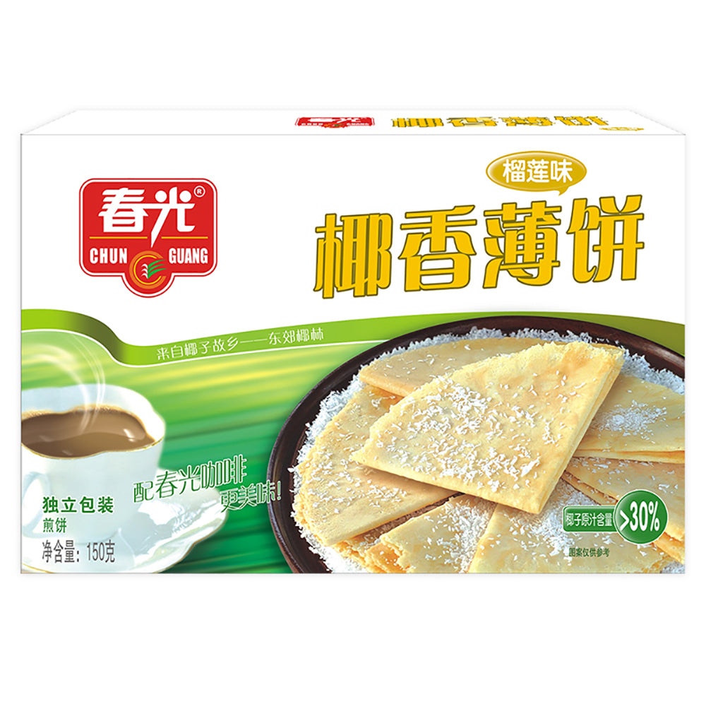 Chun-Guang-Coconut-Thin-Biscuits---Durian-Flavor---150g-1