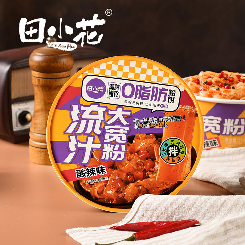 Tian-Xiao-Hua-Zero-Fat-Spicy-Sour-Wide-Noodles-Bowl---294g-1