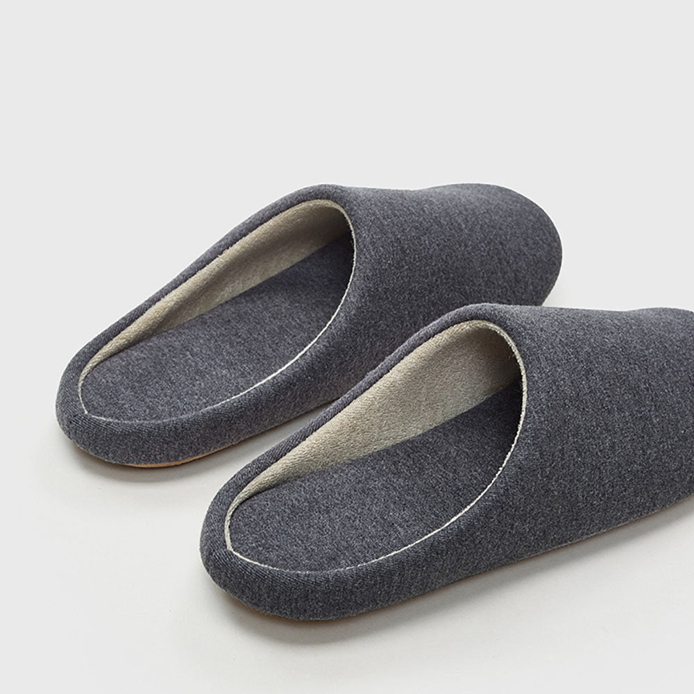 YouDiao Silent Indoor Slippers for Women - Grey, Size M