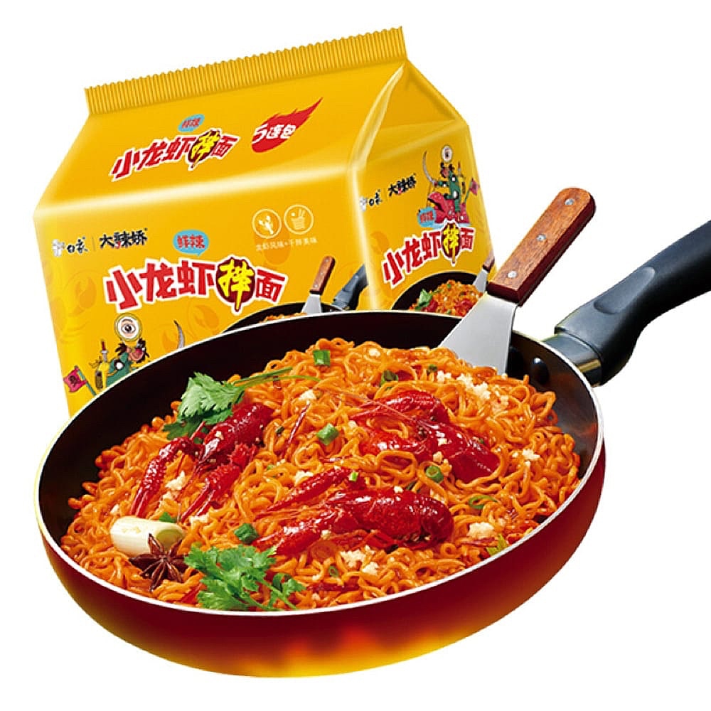 White-Elephant-Brand-Crayfish-Flavoured-Instant-Noodles-113g,-Pack-of-5-Bags-1