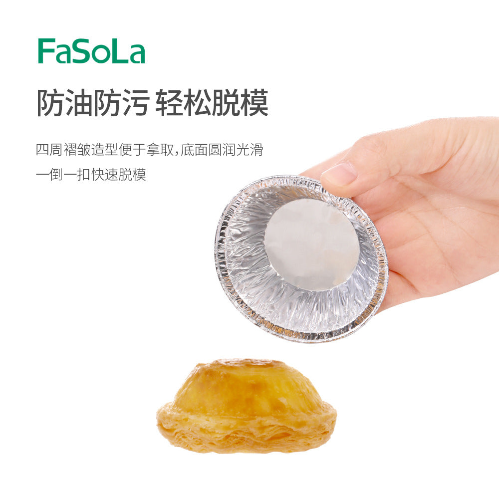 FaSoLa-Disposable-Tin-Foil-Egg-Tart-Trays---Silver,-50-Pieces-1