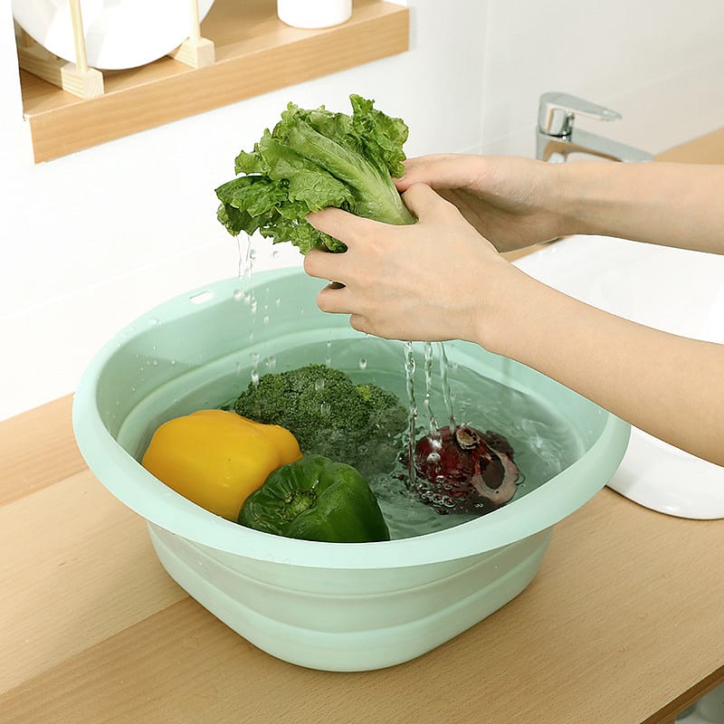 FaSoLa-Collapsible-Basin---Olive-Green,-Small,-26cm-Diameter-1