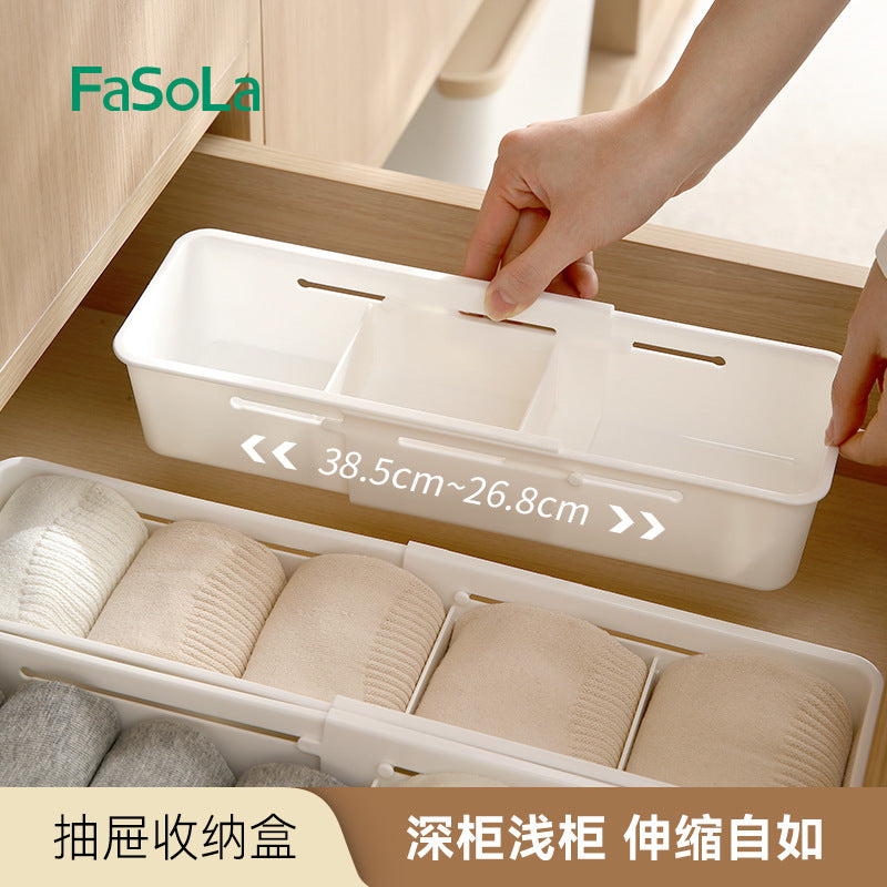 FaSoLa-Expandable-Drawer-Organizer-Box---Wide,-White-1