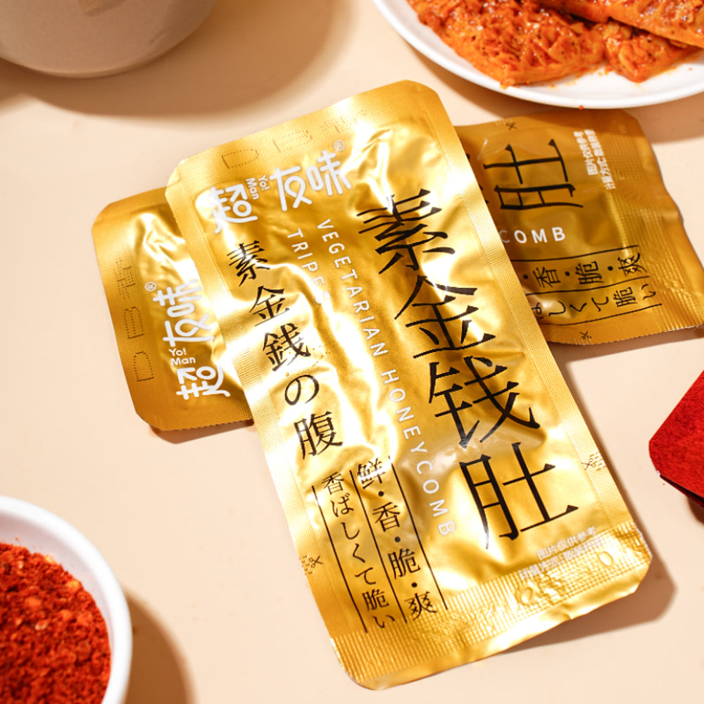 Chaoyouwei-Plant-Based-Honeycomb-Tripe-–-Sesame-Sauce-Flavor-90g---Vegetarian-Tripe-Snack-3