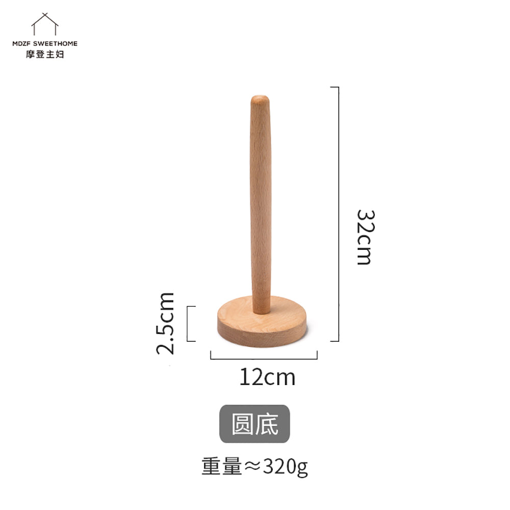 Modern-Housewife-Beech-Wood-Kitchen-Paper-Holder---Round-Base-1