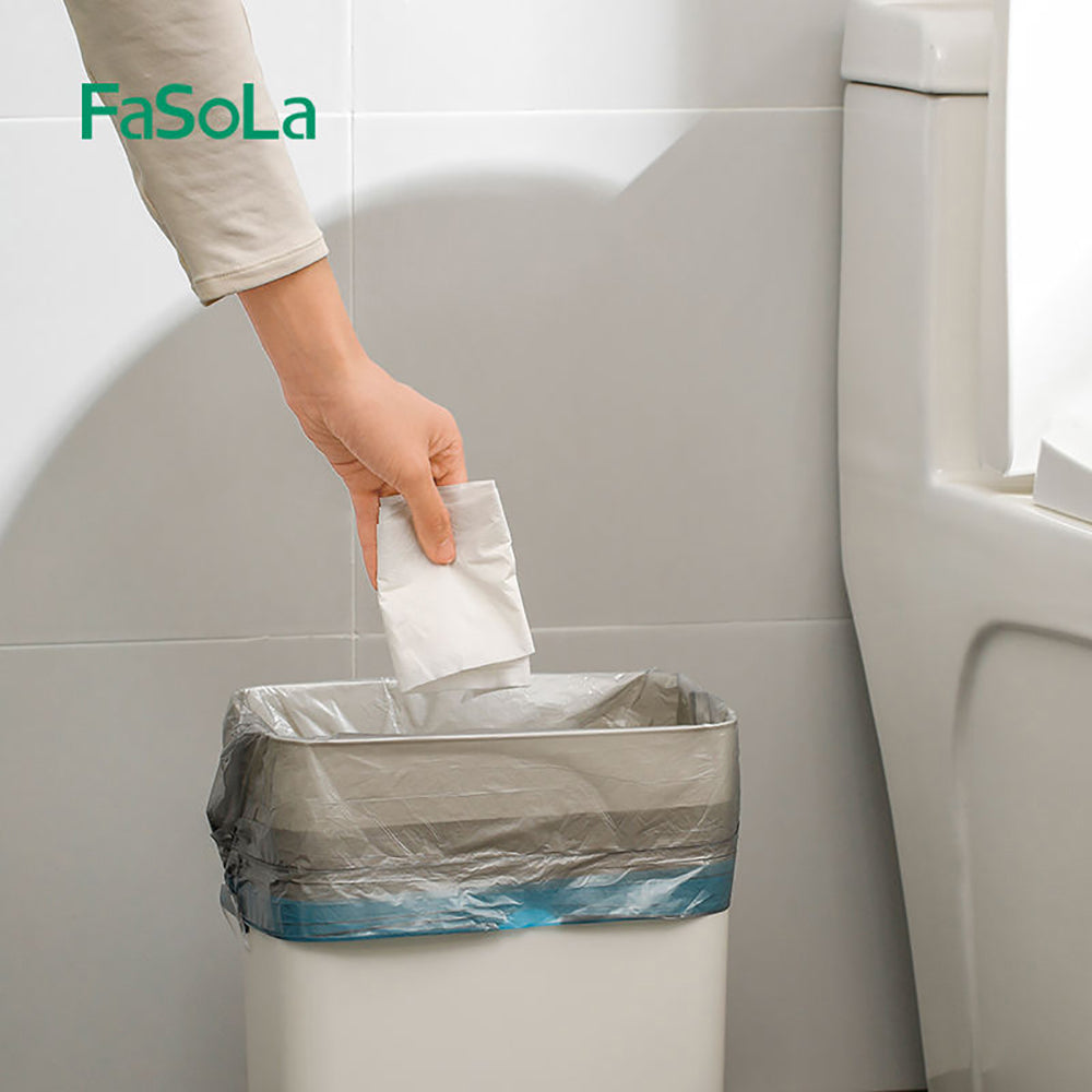 FaSoLa-Disposable-Drawstring-Trash-Bags---Silver-Gray,-15-Bags-x-3-Rolls-1