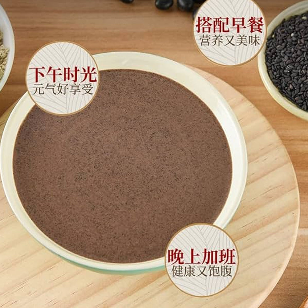 Heshenglong-Black-Sesame-Walnut-Yam-Mulberry-Powder---Low-Sugar,-500g-1