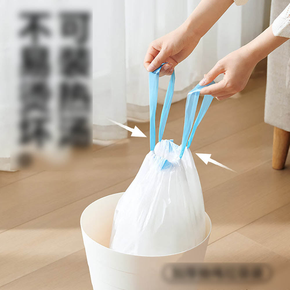 Lifease Drawstring Trash Bags - Medium, 3 Rolls, 60 Bags