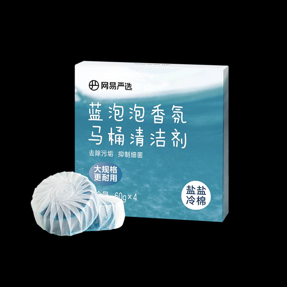 Lifease-Blue-Bubble-Fragrance-Toilet-Cleaner---Salt-Cotton-Scent,-60g-x-4-Pieces-1