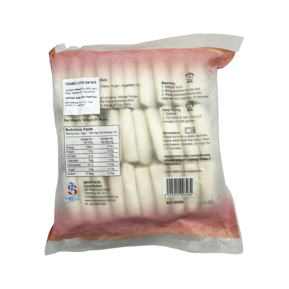 Sunny-Seafood-Frozen-Gua-Bao-Steamed-Buns---30-Pieces,-960g-3