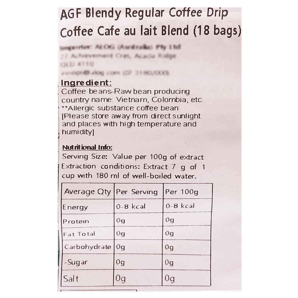 AGF-Blendy-Drip-Coffee-Latte---18-Bags,-126g-1