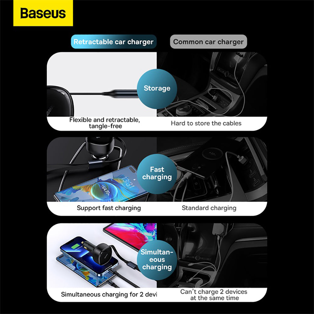 Baseus-Enjoyment-Retractable-2-in-1-Car-Charger-30W---Black-1