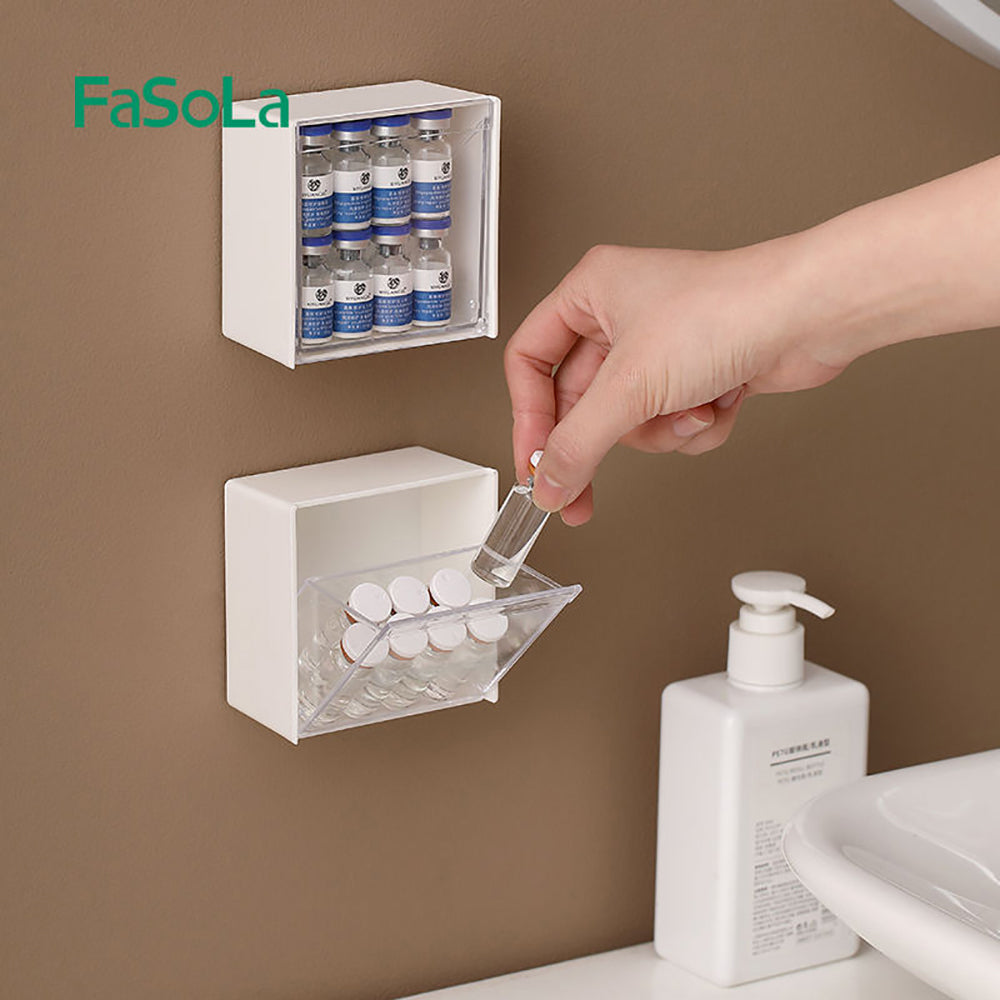 FaSoLa-Wall-Mounted-Flip-Top-Storage-Box---White,-8.5*4.5*8.5cm-1